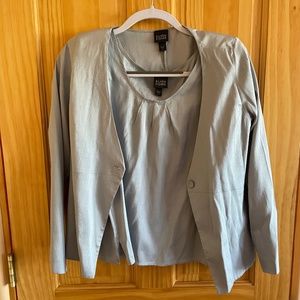 Eileen Fisher Silk Jacket and Tank Size S